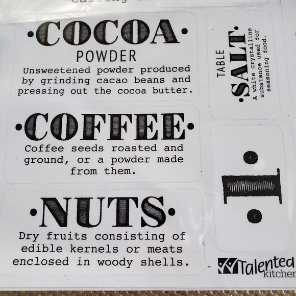 Talented Kitchen 36 Clear Labels Plus Bonus Set Organization For Jars Bins Boxes - Picture 3 of 11